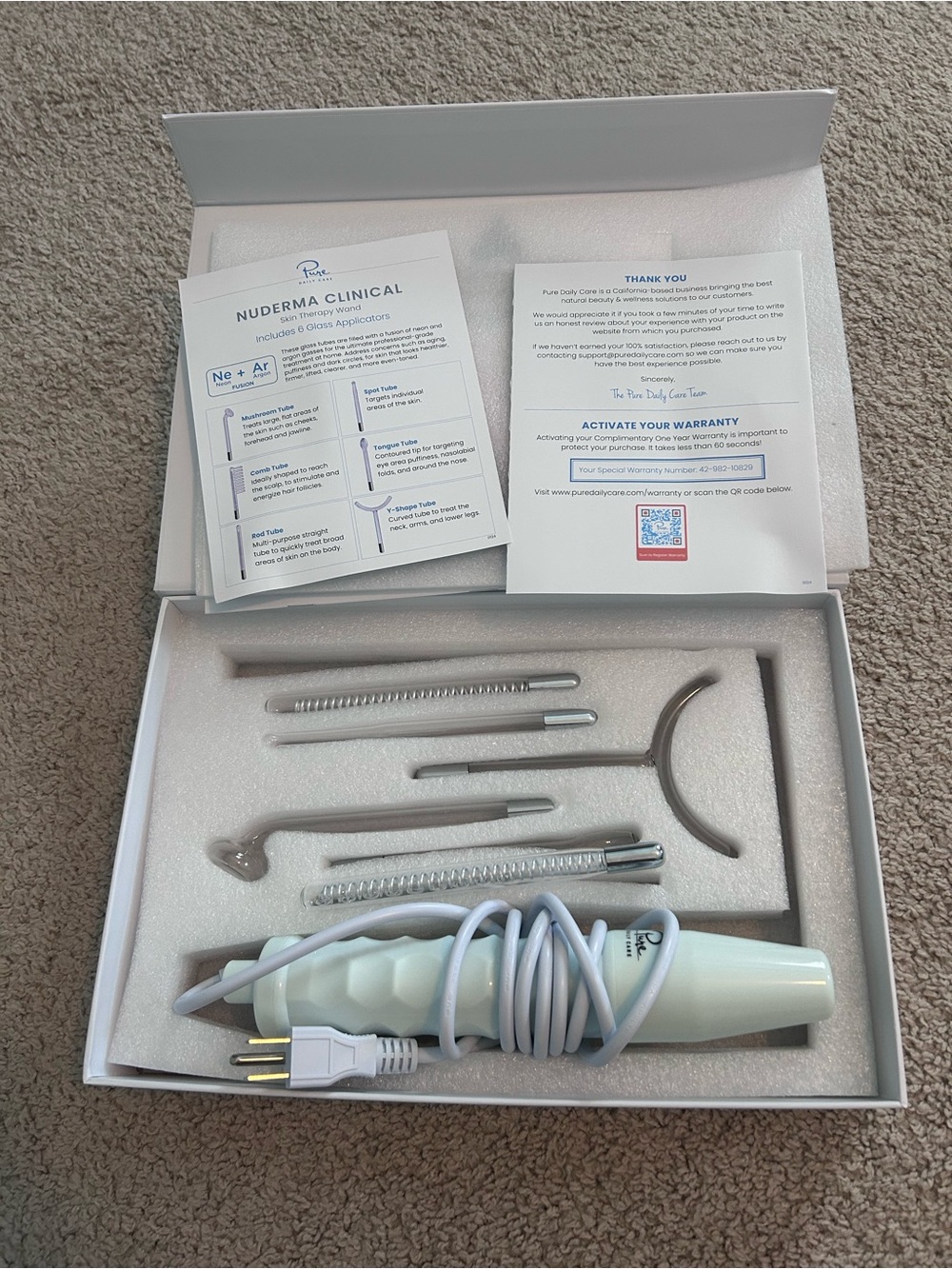 Pure Daily Care NuDerma Clinical Skin Therapy Wand - White - Picture 2 of 2